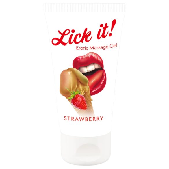 Lick it! - Jestivo 2u1 lubrikant - jagoda (50ml)