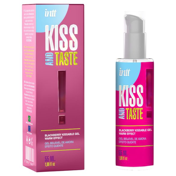 Intt Kiss and Taste - gel za podmazivanje s efektom zagrevanja - kupina (55ml)