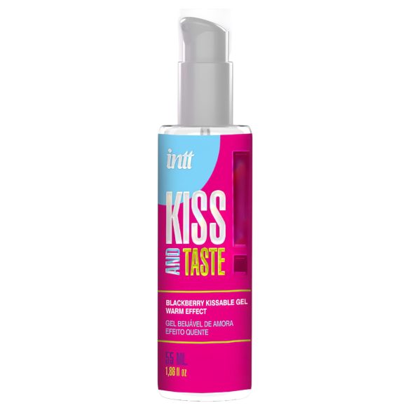 Intt Kiss and Taste - gel za podmazivanje s efektom zagrevanja - kupina (55ml)