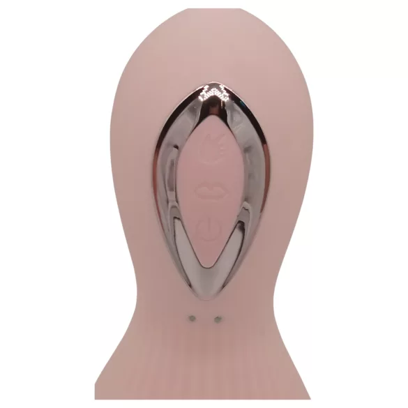 Lonely - Bežični, vodootporni vibrator za bradavice sa usisnim i lizućim funkcijama (pink)
