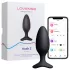 Lovense Hush 2 S - aplikacijom upravljani analni vibrator (38 mm, crni)