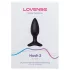 Lovense Hush 2 S - aplikacijom upravljani analni vibrator (38 mm, crni)