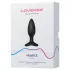 Lovense Hush 2 S - aplikacijom upravljani analni vibrator (38 mm, crni)