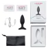 Lovense Hush 2 S - aplikacijom upravljani analni vibrator (38 mm, crni)