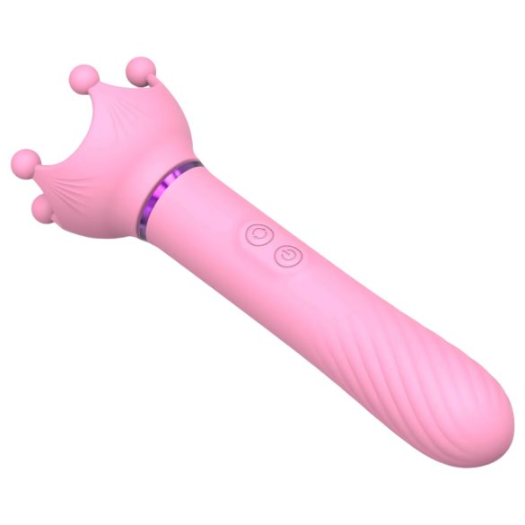 Sunfo - 2u1 bradavica vibrator (roze)