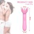 Sunfo - 2u1 bradavica vibrator (roze)
