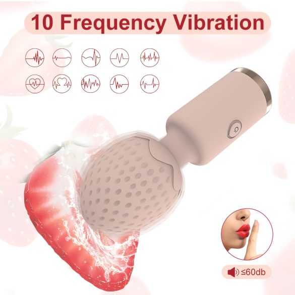 Sunfo Jagoda - vodootporni mini masažni vibrator (roze)