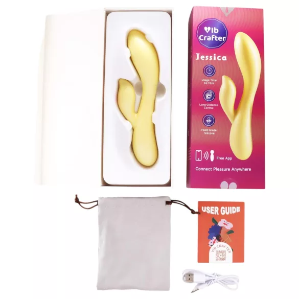 LP Jessica - pametan vibrator sa stimulatorom za klitoris (žuti)