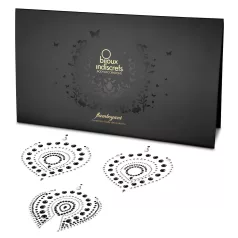 Svetlucavi dijamanti intim set nakita - 3 dela (crna)
