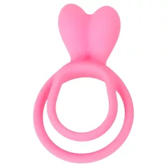   Pulselock Cocktura - prsten za penis i testise sa zečjim motivom (roze)