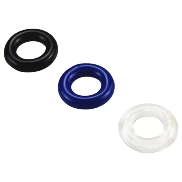 Pulselock Cirkl - set TPE prstenova za penis, 3 kom (različite boje)