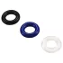 Pulselock Cirkl - set TPE prstenova za penis, 3 kom (različite boje)