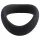 Pulselock Cocktura - uvijeni silikonski prsten za penis (crni) - 45 mm
