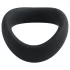 Pulselock Cocktura - uvijeni silikonski prsten za penis (crni) - 45 mm