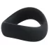 Pulselock Cocktura - uvijeni silikonski prsten za penis (crni) - 45 mm
