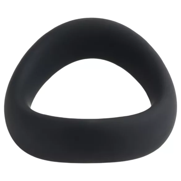 Pulselock Cocktura - uvijeni silikonski prsten za penis (crni) - 45 mm