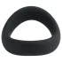Pulselock Cocktura - uvijeni silikonski prsten za penis (crni) - 45 mm