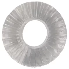   Pulselock Cocktura - rebrasti TPE prsten za penis (providan) - 19 mm