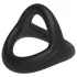 Pulselock Taur - Y‑oblik prsten za penis i testise (crni) - S