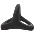 Pulselock Taur - Y‑oblik prsten za penis i testise (crni) - S