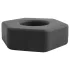 Pulselock Forge - silikonski prsten za penis u obliku matice (crni) - 22 mm
