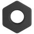 Pulselock Forge - silikonski prsten za penis u obliku matice (crni) - 22 mm
