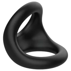 Pulselock Taur - profilni prsten za penis i testise (crni)