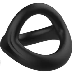   Pulselock Taur - Y-oblik prsten za penis i testise (crni) - M
