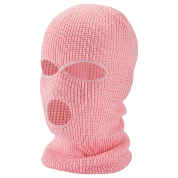 Balaklava maska za strast, 3 otvora (pink)