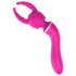 Lonely 2u1 - masažer i G-tačka vibrator sa 3 nastavka (roze)