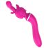 Lonely 2u1 - masažer i G-tačka vibrator sa 3 nastavka (roze)
