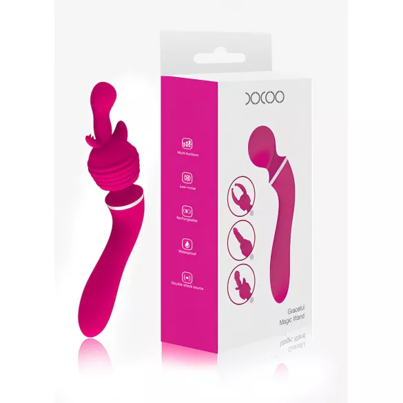 Lonely 2u1 - masažer i G-tačka vibrator sa 3 nastavka (roze)