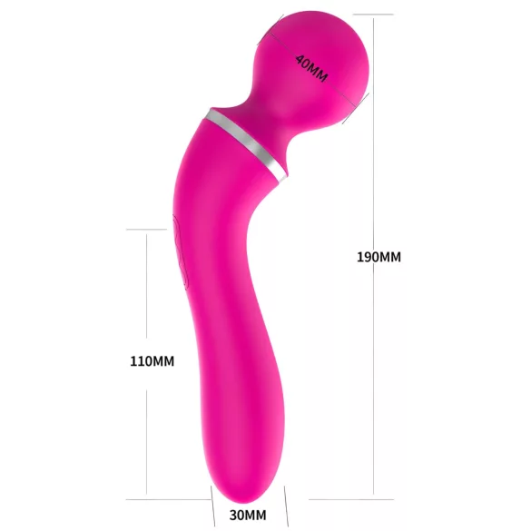 Lonely 2u1 - masažer i G-tačka vibrator sa 3 nastavka (roze)