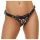ZADO - kožni pojas za strap-on (crna) - S-L