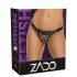 ZADO - kožni pojas za strap-on (crna) - S-L