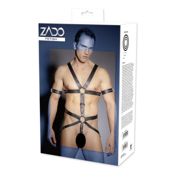 ZADO - kožna telo nosiljka sa kaiševima - za muškarce