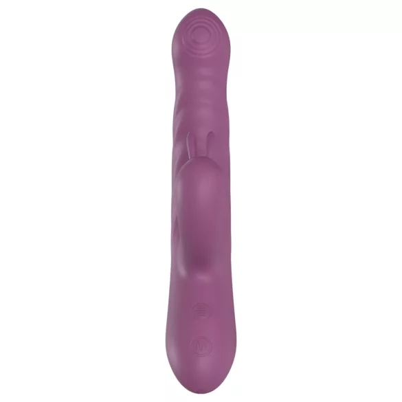 Funny Me Rabbit Bunny - vibrátor sa punjivom baterijom, s trusećom klitoralnom rukom (ljubičasti)