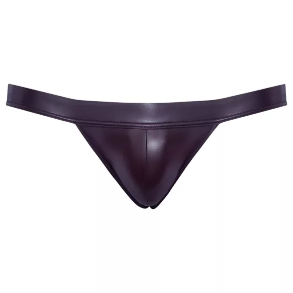 Svenjoyment – sjajni crni jockstrap - L