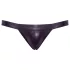 Svenjoyment – sjajni crni jockstrap - L