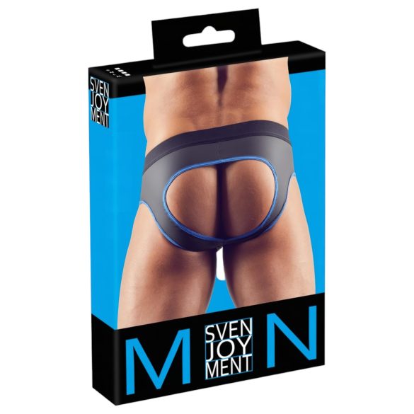 Svenjoyment - Otvoreni jockstrap (crno-plavi) - L