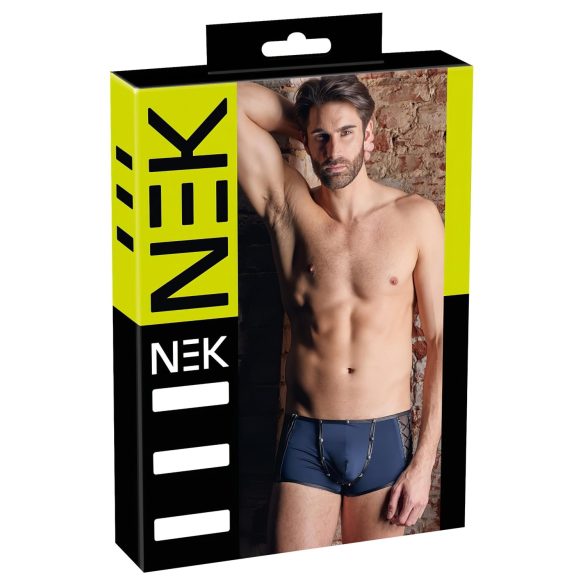 NEK - Crne bokserice sa mrežastim detaljima i pertlama (plave) - M