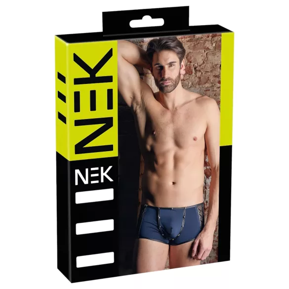 NEK - Crne bokserice sa mrežastim detaljima i pertlama (plave) - L