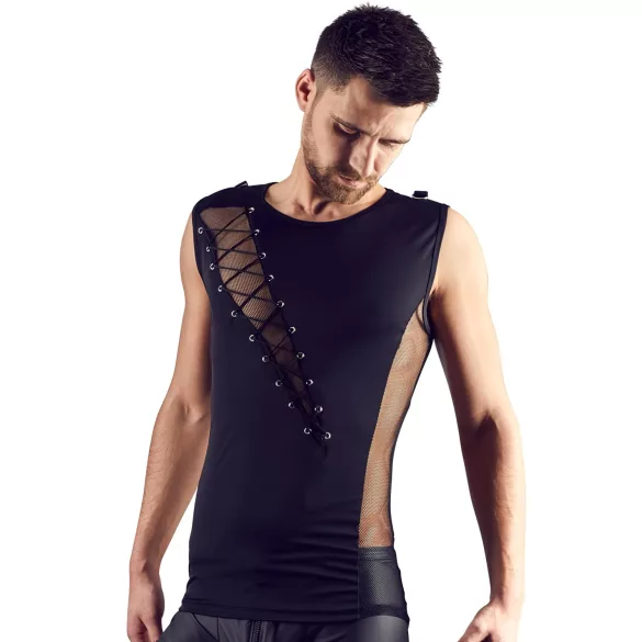 Svenjoyment - Muški vezani top (crni) - L