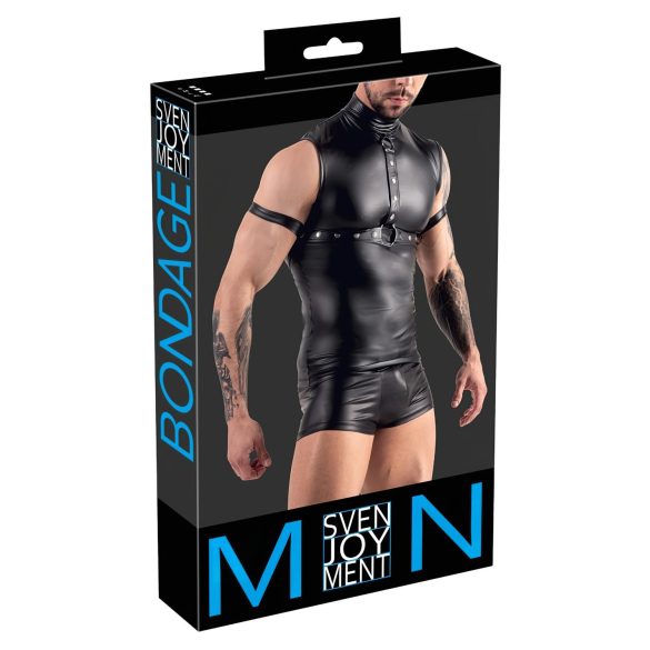 Svenjoyment - muški crni top bez rukava za muževnost. - XL