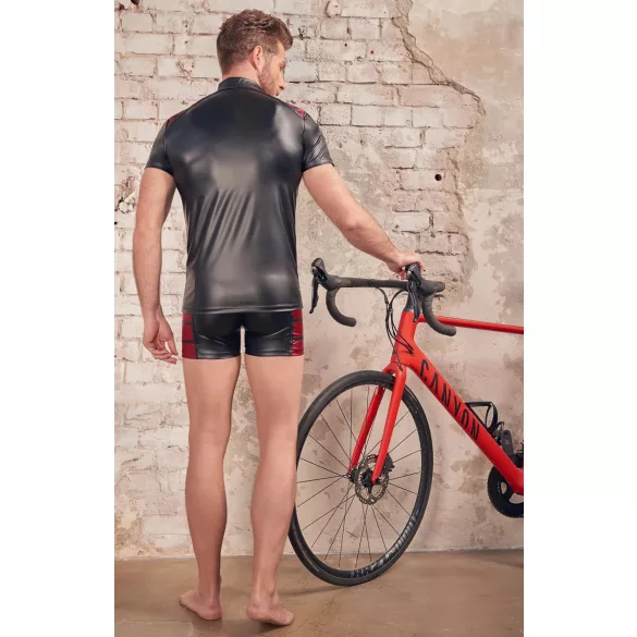 NEK - Muška crna dukserica sa crvenim detaljima i rajsferšlusom