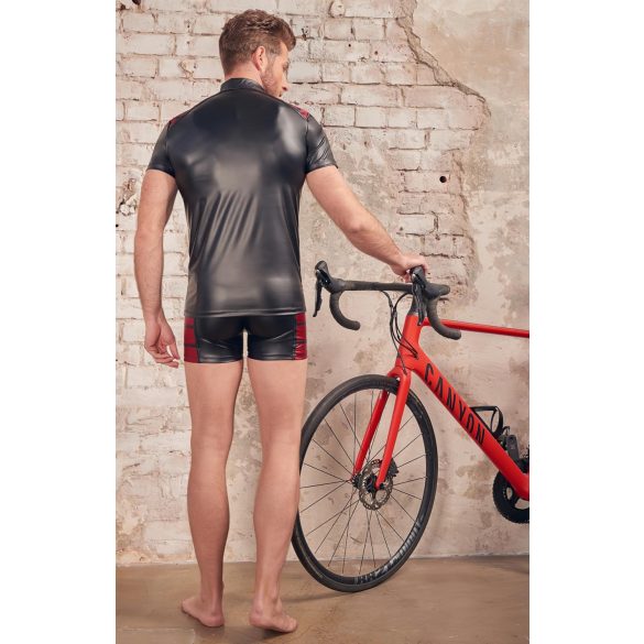 NEK - Muška crna dukserica sa crvenim detaljima i rajsferšlusom - XL