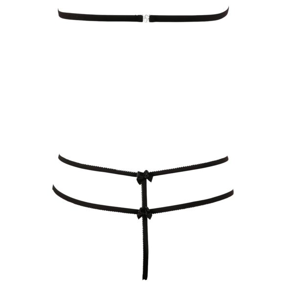 Cottelli - Otvoreni čipkani set (crni) - M