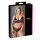 Cottelli Plus Size - čipkasti set grudnjaka (crna) - XXL