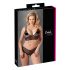 Cottelli Plus Size - čipkasti set grudnjaka (crna) - XXL