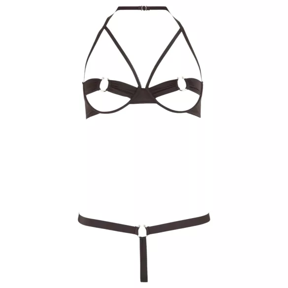 Cottelli - Set grudnjaka s metalnim prstenom (crno)